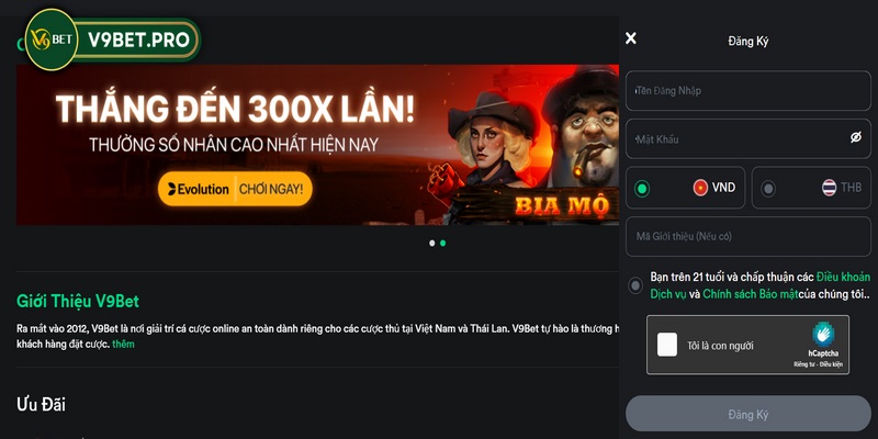 Khách hàng cần cung cấp đầy đủ thông tin đăng ký V9bet cần