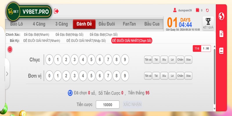 Chốt xổ số 3 miền V9bet theo dạng đánh đề rất dễ thắng